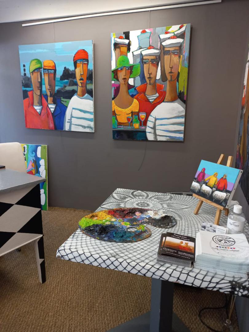 L'atelier de Claudie — peintures et chevalet